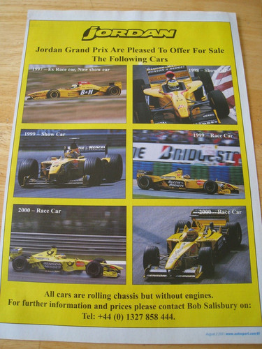 Jordan grand prix - jordan, sale
