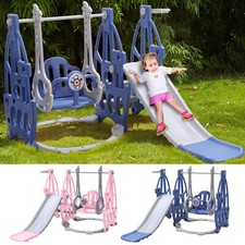 Kids Swing Slide Climber Set