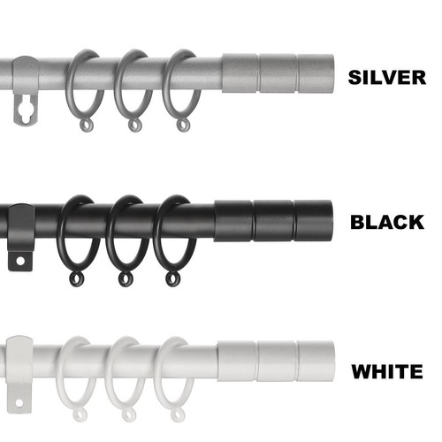Extendable metal curtain - curtain, pole