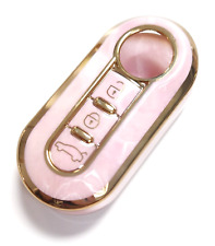 KEY COVER FOR FIAT 500 PANDA PUNTO BRAVO STILO LANCIA 3 BUTTON FOB CASE REMOTE 6