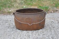 old vintage T Sheldon & Co Cast Iron Pot 3 Gallon boiler cauldron - FREE DELIVER