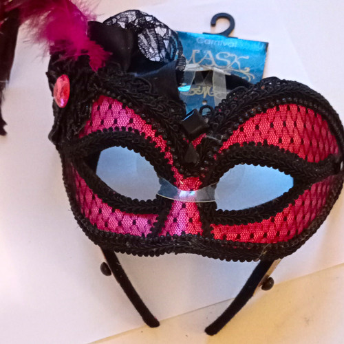 Mayalulu pink black - pink, lace