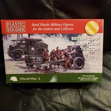 Plastic Soldier British 25pdr &b CMP Quad Tractor 1/72nd scale model kit