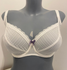 Miss Mandalay Layla Ivory Underwired Full Cup Bra Unpadded Balcony Semi Sheer