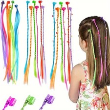 Kids Hair Extensions Colourful