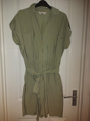 Ladies khaki cotton shorts - cotton,