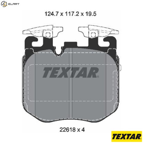 Brake pad set disc - set,