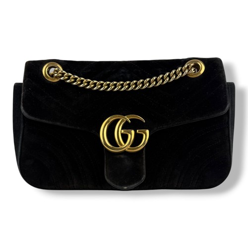 Gucci marmont black velvet - marmont,