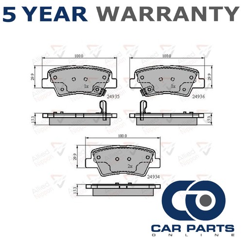 Brake pads set rear cpo - brake,