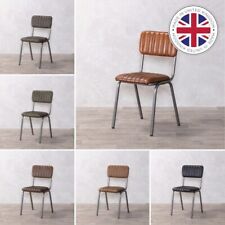 REAL LEATHER DINING CHAIRS