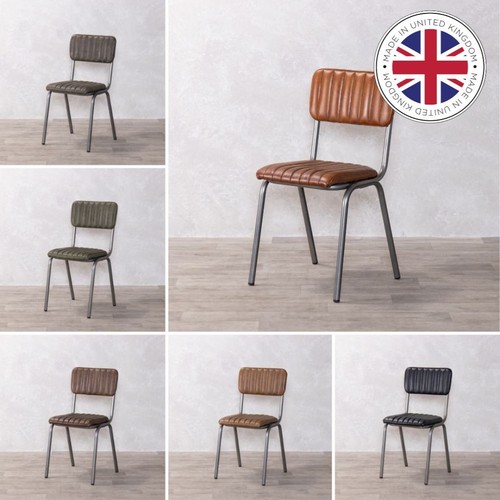 Real leather dining chairs - dining,