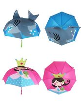 3D Space Princess Umbrella for Kids Children Girl Boy Pink Blue Umbrella