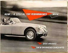 MG Series MGA car brochure 1959 - #H.59-95