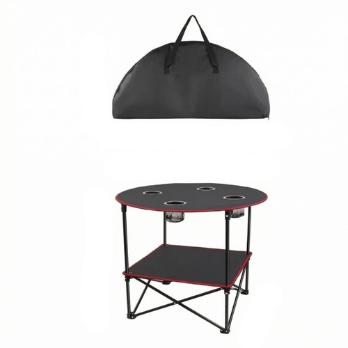 Foldable round table with - foldable,