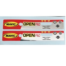 Mavic Open Pro rim decals pair for Vintage bicycle restoration