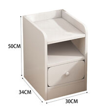 Small Slim Bedside Table Sofa End Side Table Nightstand Bedroom Drawer Cabinet