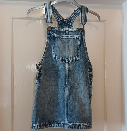 Next girls blue denim pinafore - girls,