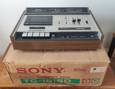 Sony TC161SD Stereo Tape Deck w/Lid * Dual Capstan * Ferrite Heads * See Video *