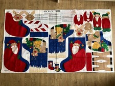‘Nick Of Time’ 3-d Christmas Stocking Fabric Panel