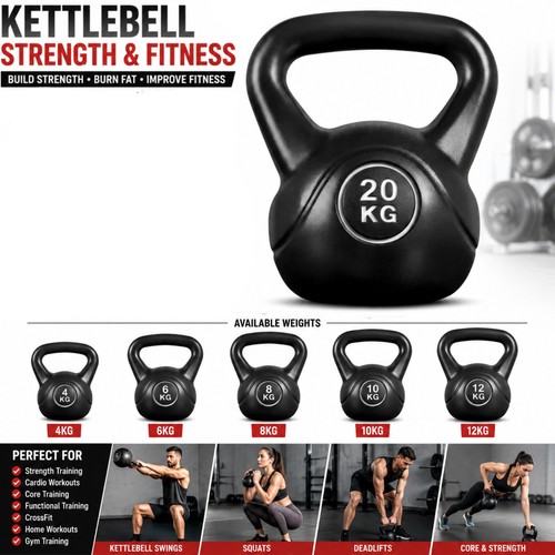 12kg vinyl kettlebell weight - 4-12kg,