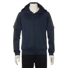 Fendi ZUCCa 19-year Nylon Jacket XS Men's Navy Blue  FAF563 Sweatsuit Removable 