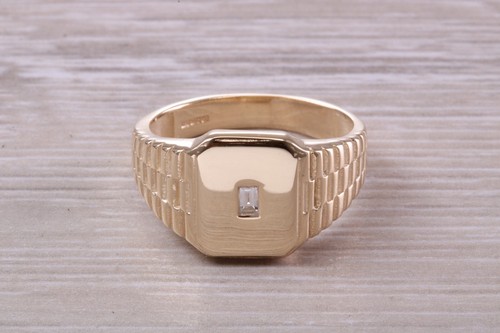 Gents baguette cut diamond set - gents,