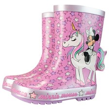 Minnie Mouse Wellies Kids Girls UK Shoe Size 5, 6, 7, 8, 9, 10 Wellingtons