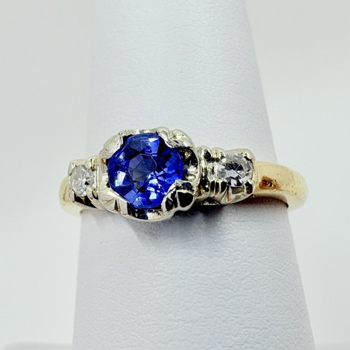 Antique old european sapphire - european,