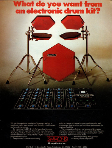 Vtg 80s simmons - 80s, sds-8