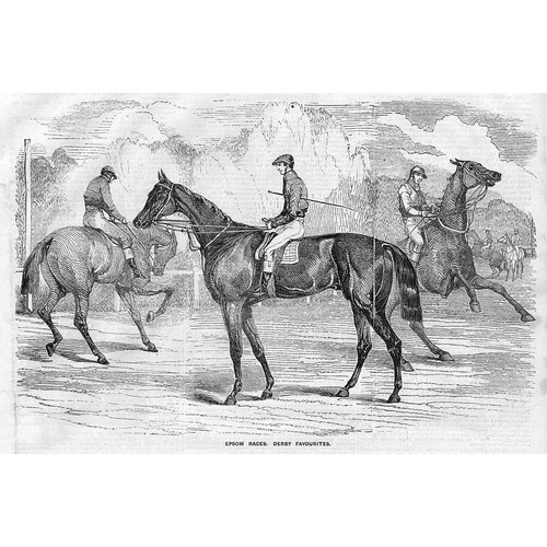 Horse racing epsom races the - horse,