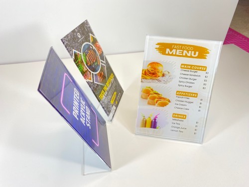 Custom printed acrylic stand - acrylic,