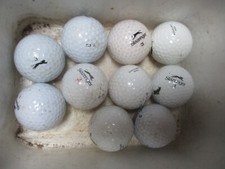 10 SLAZENGER WHITE GOLF BALLS