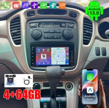 For Toyota Kluger 2003-2006 CarPlay Android Auto GPS Head Unit Radio 4+64GB