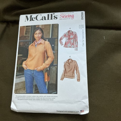 Mccalls sewing pattern - mccalls, m8240