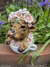 Highland Cow Garden Ornament