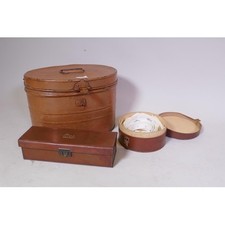 Antique Painted Hat Tin with