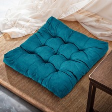 55cm Square Cushion Futon Seat Floor Armchair Corduroy Tatami Meditation Cushion