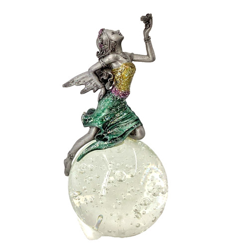 Pewter fairy with - with, on