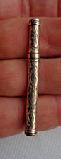 VICTORIAN 9CT GOLD PROPELLING PENCIL CASE