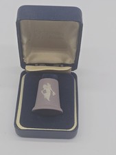 Wedgwood Lilac Floral Girl Thimble