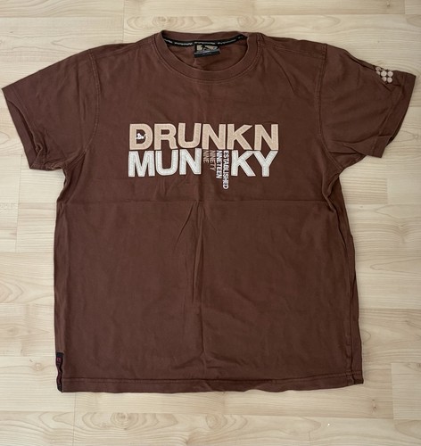Drunkn munky mens tee shirt - munky,