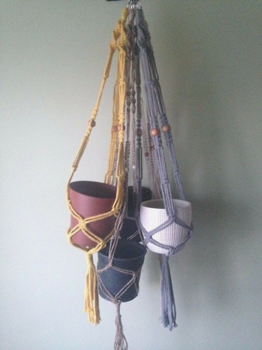 Macrame plant hanger flower - macrame,