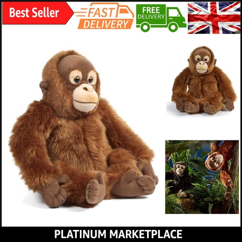 Realistic plush orangutan toy - plush,