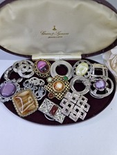 Vintage Celtic Scarf Clips