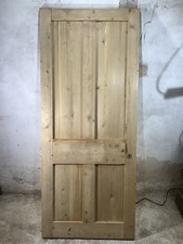 32 1/2"X 77 5/8" Victorian Internal Pine Four Panel Door 2over2 Reclamation
