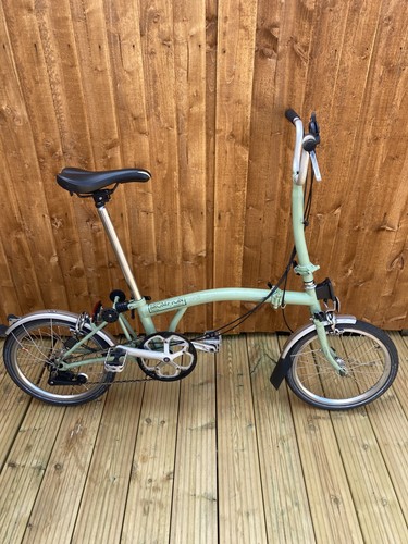 Brompton sage green folding - brompton,