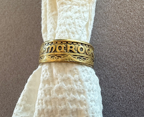 Moroccan coin ring - coin,