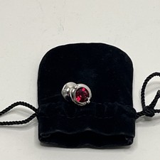 Swarovski red crystal lapel - crystal, lapel/