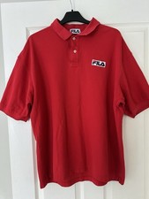 Vintage fila polo shirt - fila, red