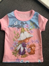 VINTAGE VICTORIA PLUMB GIRLS TOP AGE 2 ST. BERNARD/SHARPE/CLASSIC CARDS 1979